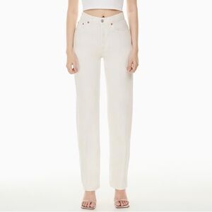 NWT Agolde Lana Mid-Rise Straight Jean in Drum